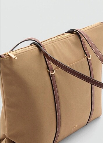 ÇıFT saplı shopper çanta mango