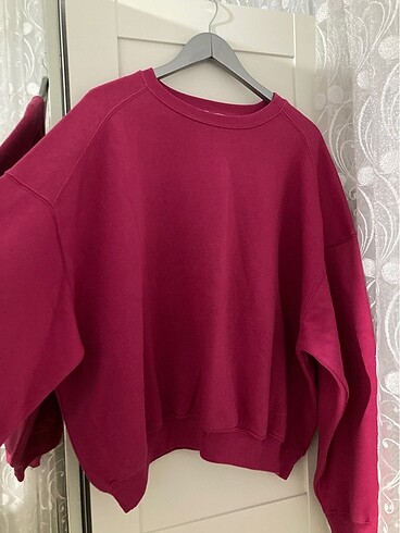 bershka pembe sweatshirt