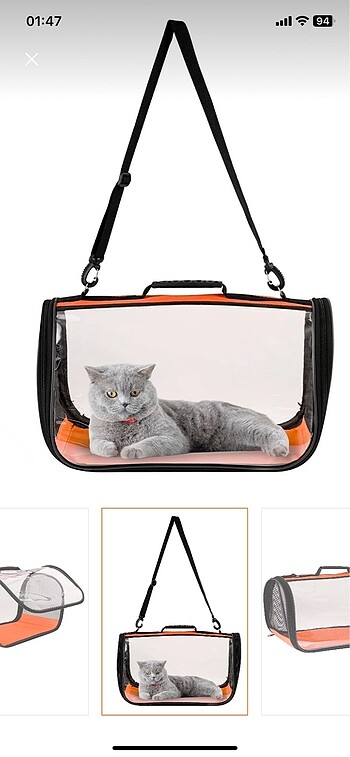 Kedi köpek taşıma çantası
