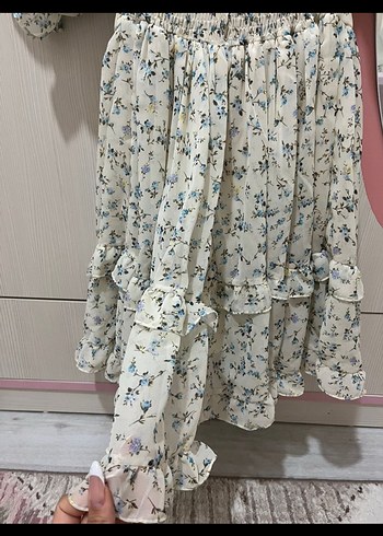 m Beden Çiçekli mini elbise