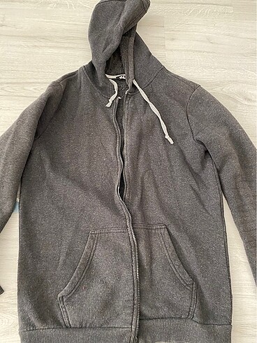 Gri unisex hırka