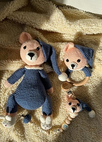 Diğer Amigurumi 3 ' lü set oyuncak
