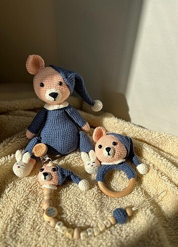 Amigurumi 3 ' lü set oyuncak