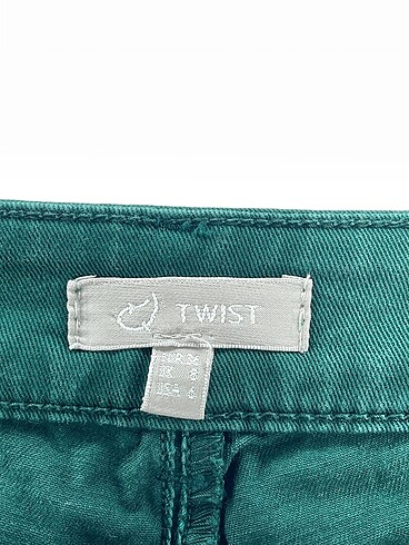 36 Beden yeşil Renk Twist Jean / Kot %70 İndirimli.