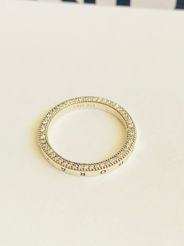 İmzalı pandora kalpleri yüzük 56 18 no - Görsel 4