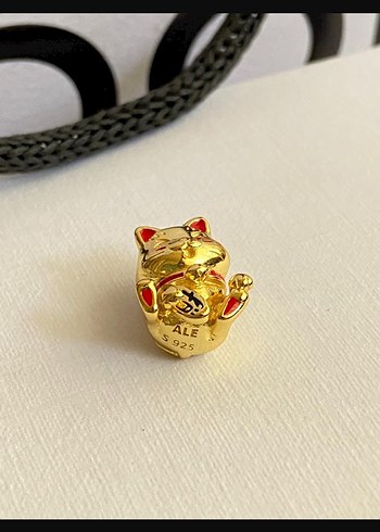 Maneki Neko japon şans kedisi charm - Görsel 3