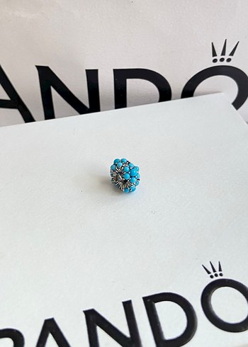 Boncuklu Turkuaz Kadın Charm - Görsel 3