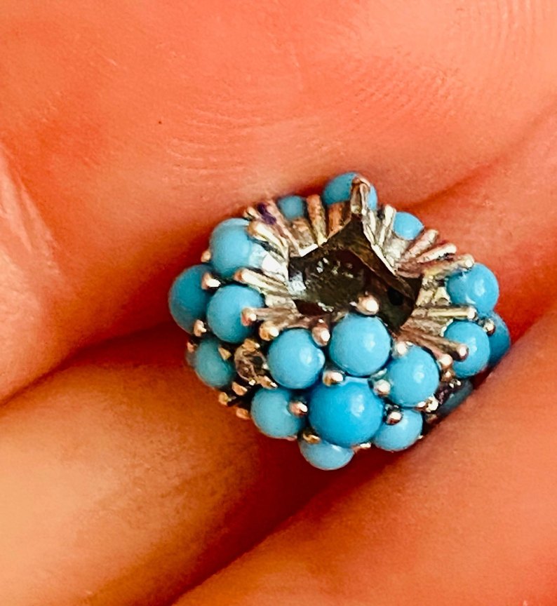 Boncuklu Turkuaz Kadın Charm - Görsel 4