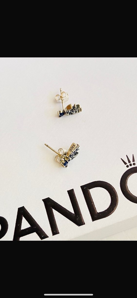 Klasik Şıklık Mavi Boncuklu Mini Küpe - Görsel 2