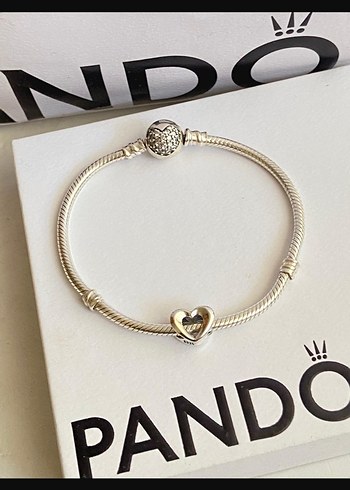 Gümüş kalp charm - Görsel 2