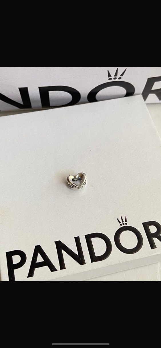 Gümüş kalp charm - Görsel 4