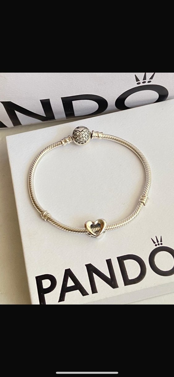 Gümüş kalp charm - Görsel 2