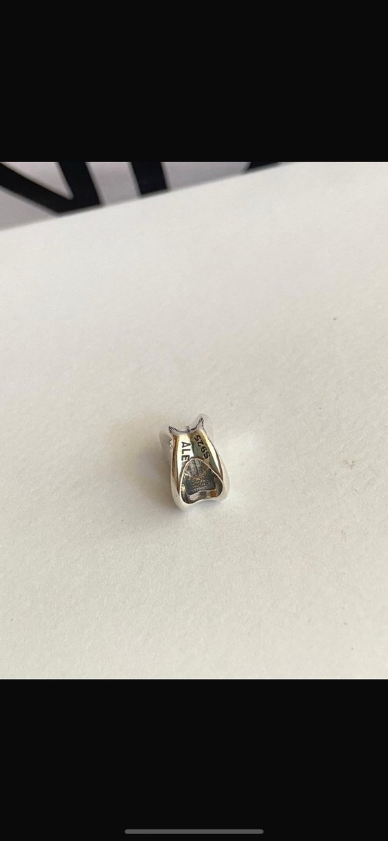 Gümüş kalp charm - Görsel 3