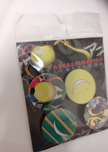 Assassination Classroom Rozet Seti Suikast sınıfı rozet seti