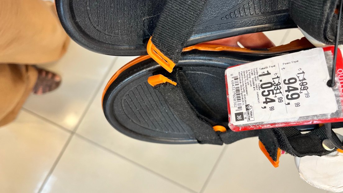 Kadın Spor Sandalet Velcro Bantlı - Görsel 5