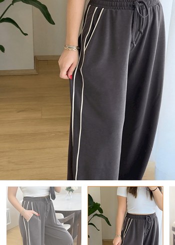 Oysho Oysho BUTİK Kahverengi Biyeli Gri Sweatpants
