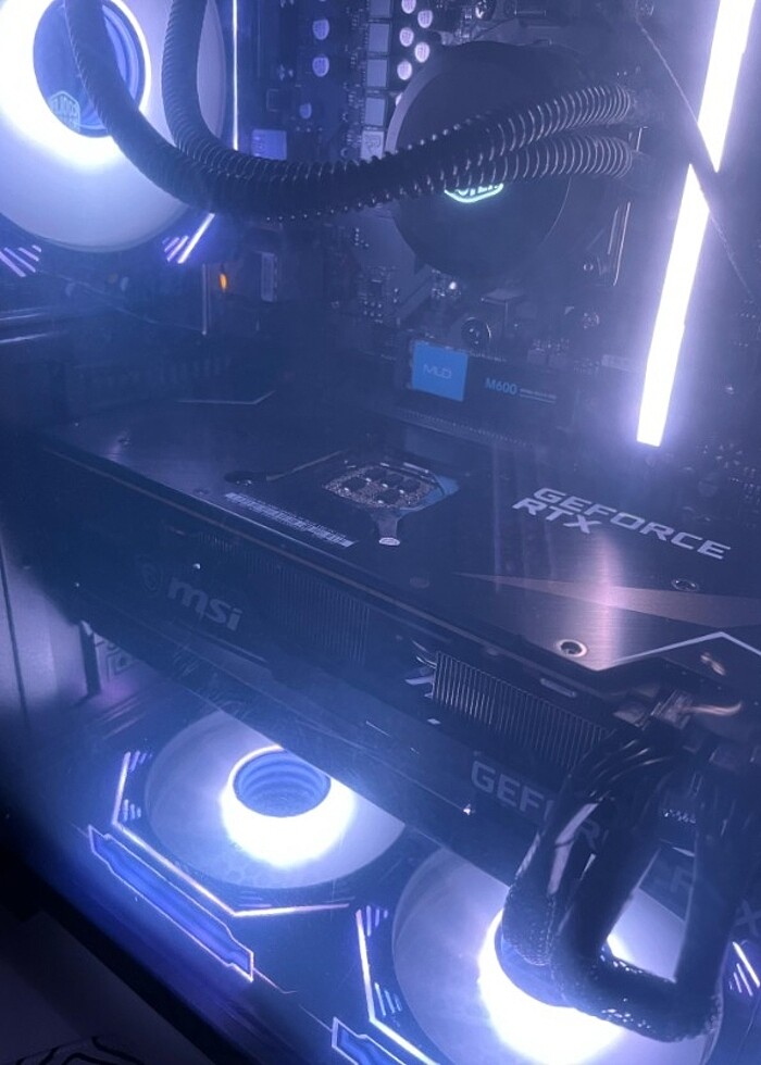 Rtx 3080-5 7600x-240hz Monitör-Sivi soğutmalı FULL GAMİNG SİSTEM - Görsel 2