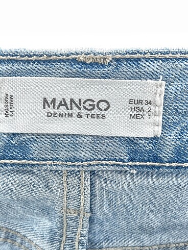 34 Beden mavi Renk Mango Jean / Kot %70 İndirimli.