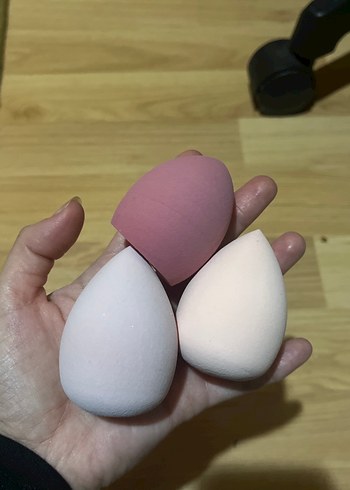 Pastel Renkli Beyaz Makyaj Süngeri Seti