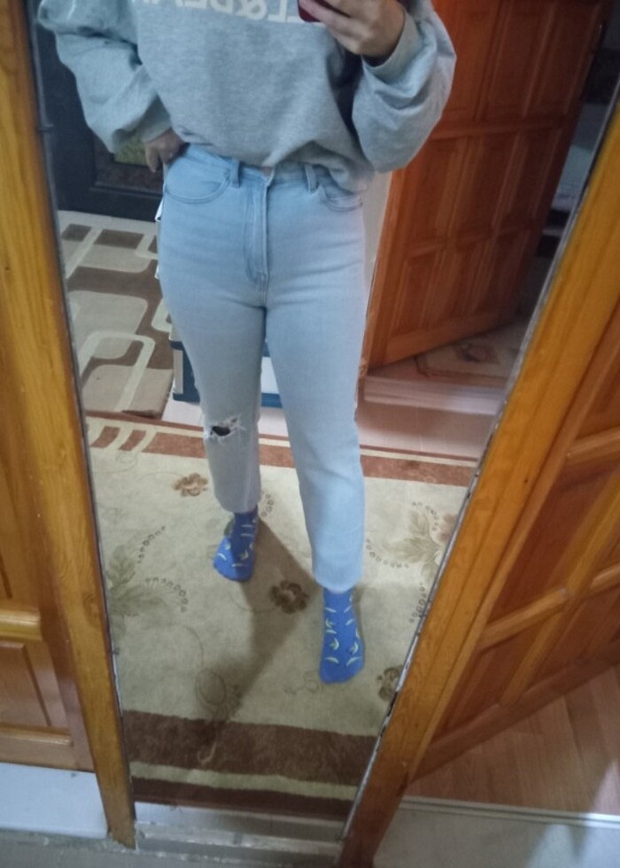 Stradivarius Mom jean  - Görsel 2