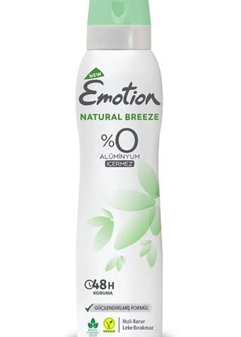 Emotion Natural Breeze Kadın Deodorant %0 Alüminyum 48 Saat