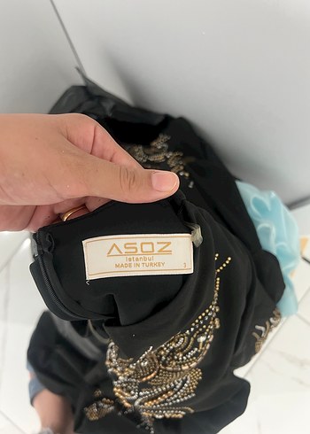 Siyah Abiye Elbise - Görsel 4