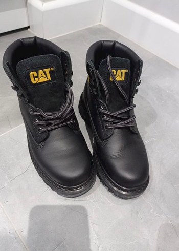 Orijinal Siyah Bağcıklı CAT Kadın Bot - Görsel 2