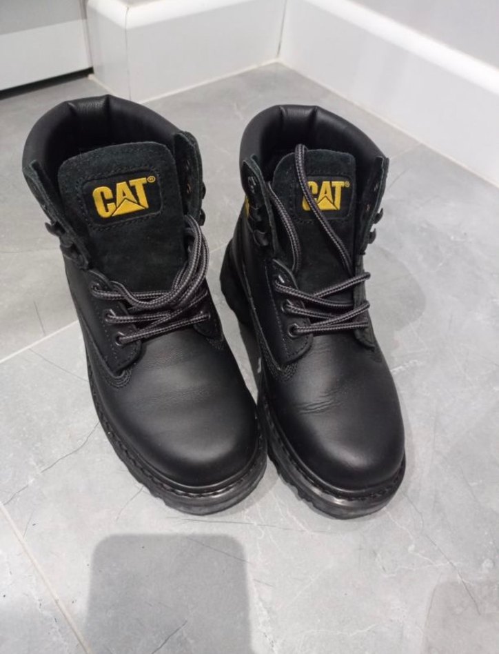 Orijinal Siyah Bağcıklı CAT Kadın Bot - Görsel 2