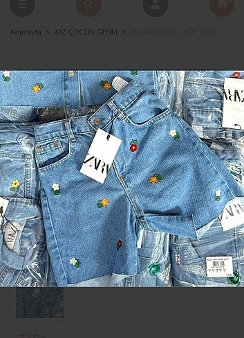 ZARA JEAN SORT 