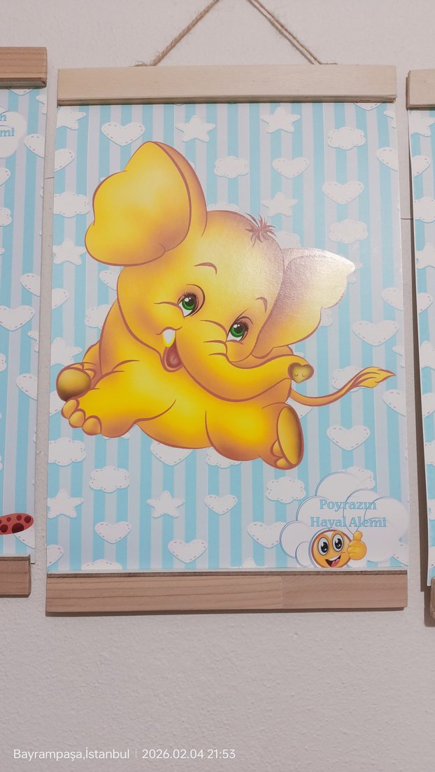 Poyraz bebek Pastel Renkli Hayvan Temalı Çocuk resimler - Görsel 4