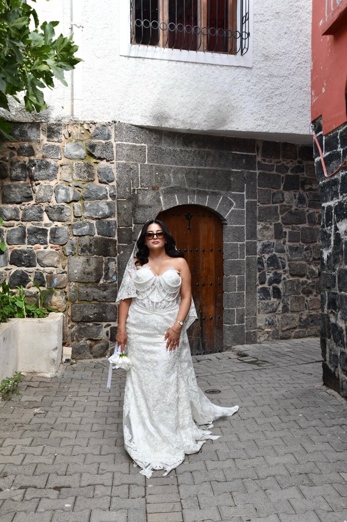 Straplez Gelinlik Beyaz - Görsel 5