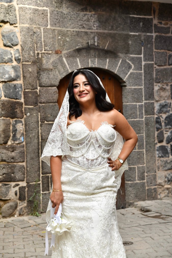 Straplez Gelinlik Beyaz - Görsel 2