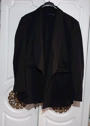 Siyah Kadın Midi Blazer Cekettakım