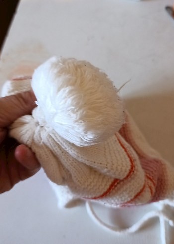 Renkli Nakışlı Beyaz Örgü Çocuk Bere - Görsel 4