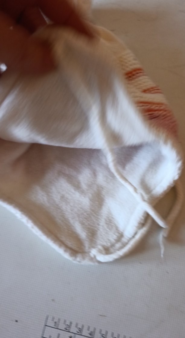 Renkli Nakışlı Beyaz Örgü Çocuk Bere - Görsel 3