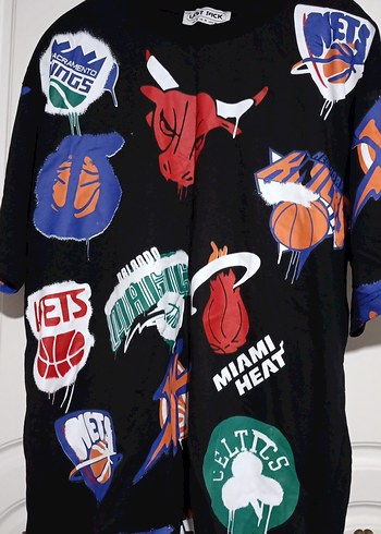 Çok Renkli Erkek Baskılı Tişört - Görsel 2