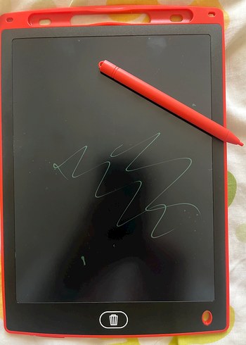 IMEX 10 İnç Kırmızı LCD Yazı Tahtası - Görsel 5