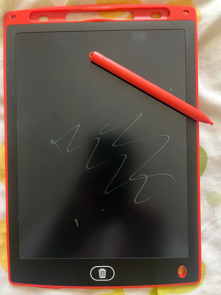 IMEX 10 İnç Kırmızı LCD Yazı Tahtası - Görsel 5