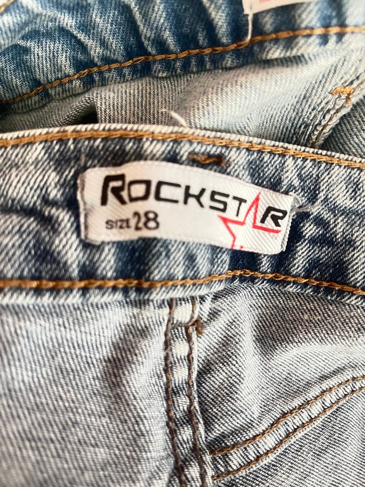 Gevşek Kesim Mavi Denim Kadın Pantolon - Görsel 3
