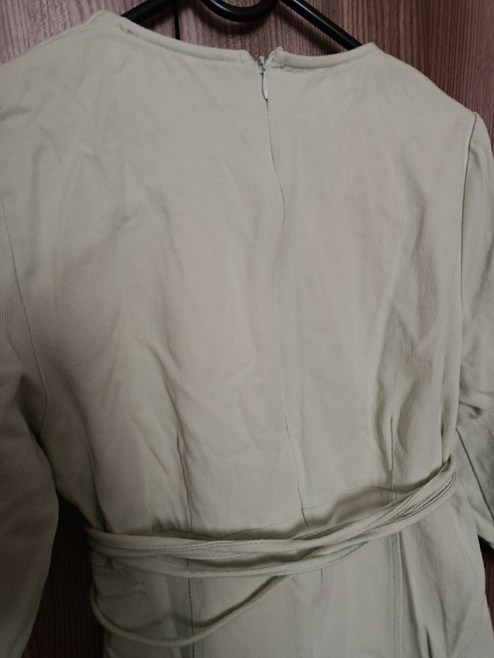 Açık Mint Renkli Elbise Kemerli - Görsel 5