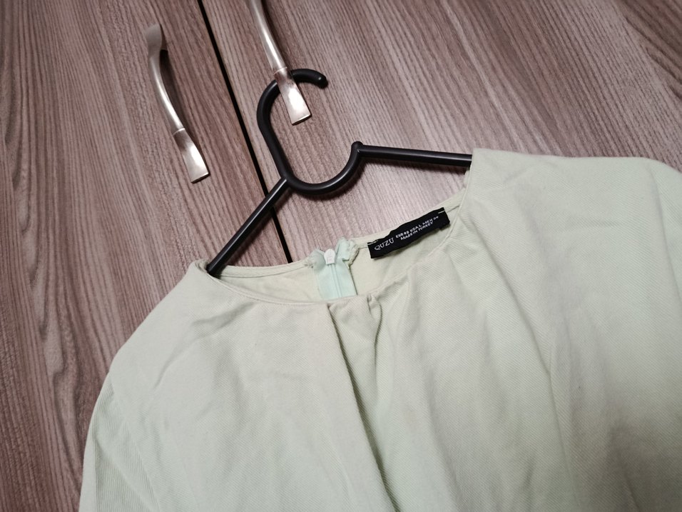 Açık Mint Renkli Elbise Kemerli - Görsel 4