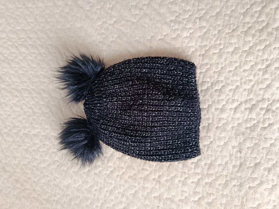 Kadın Siyah Ponponlu Örgü Bere - Görsel 2