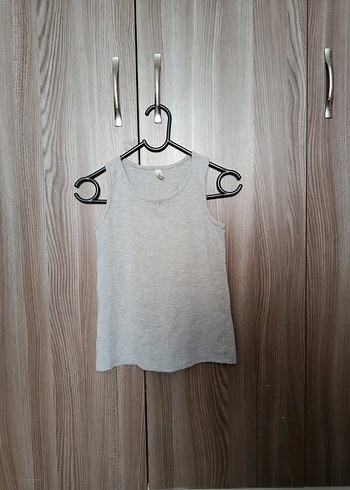 Gri Kolsuz Atlet tshirt - Görsel 2