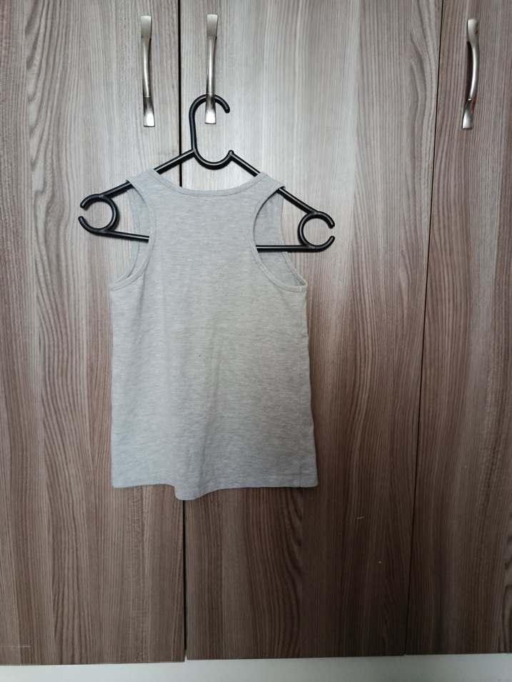 Gri Kolsuz Atlet tshirt - Görsel 3