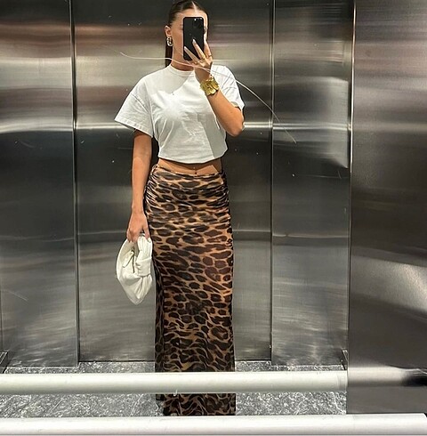 Leopar tül etek