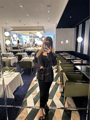 Zara Taşlı blazer