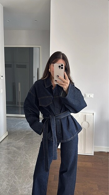 m Beden lacivert Renk Pantolon ceket denim takım