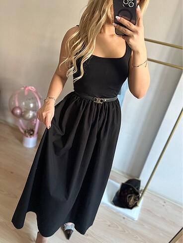 Zara Siyah elbise