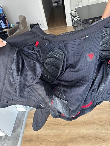 52 Beden siyah Renk Dainese motosiklet erkek yazlık mont