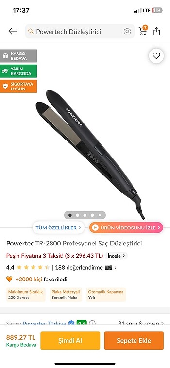 Saç düzleştirici